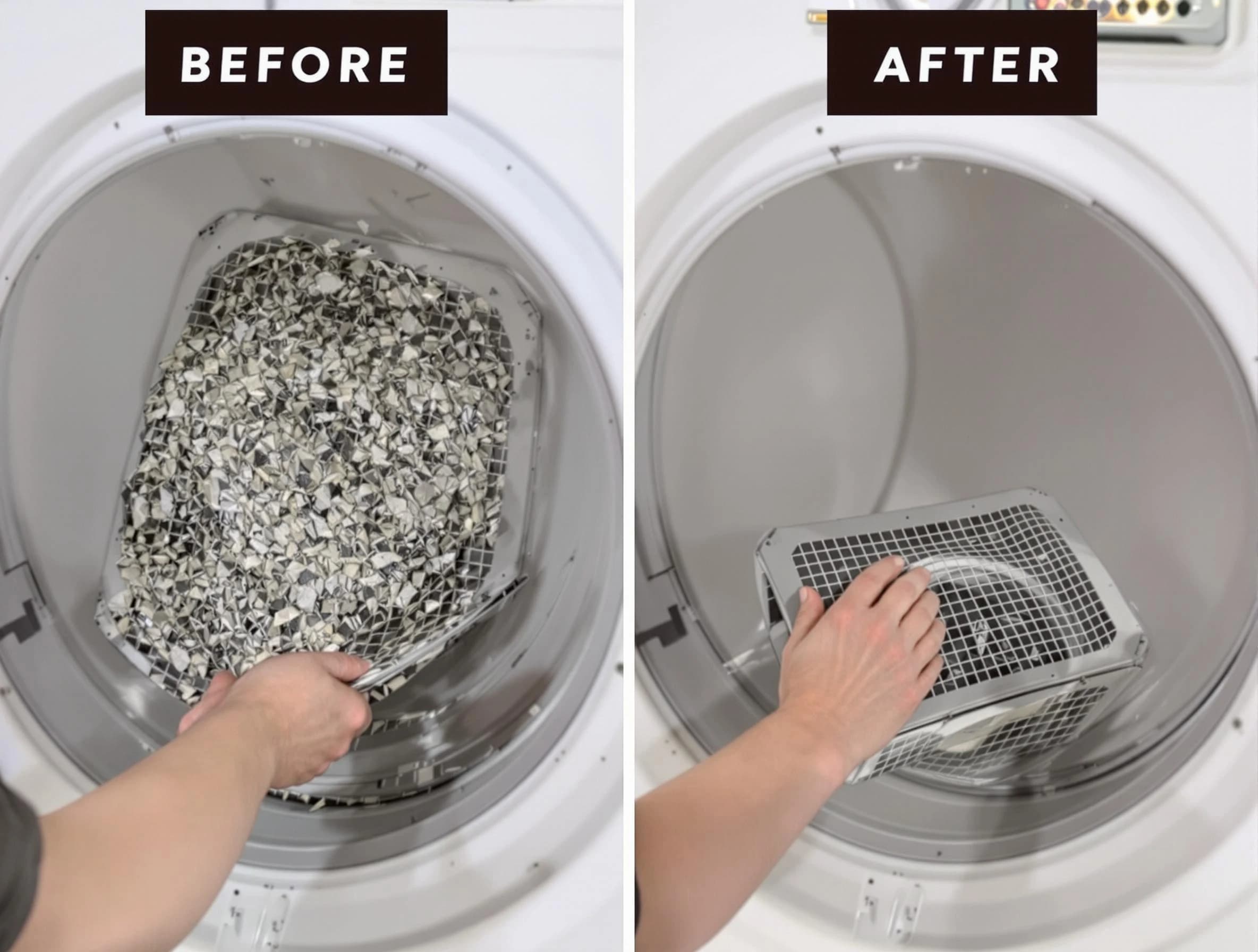 Professional lint trap cleaning by North Ogden Dryer Vent Cleaning in North Ogden