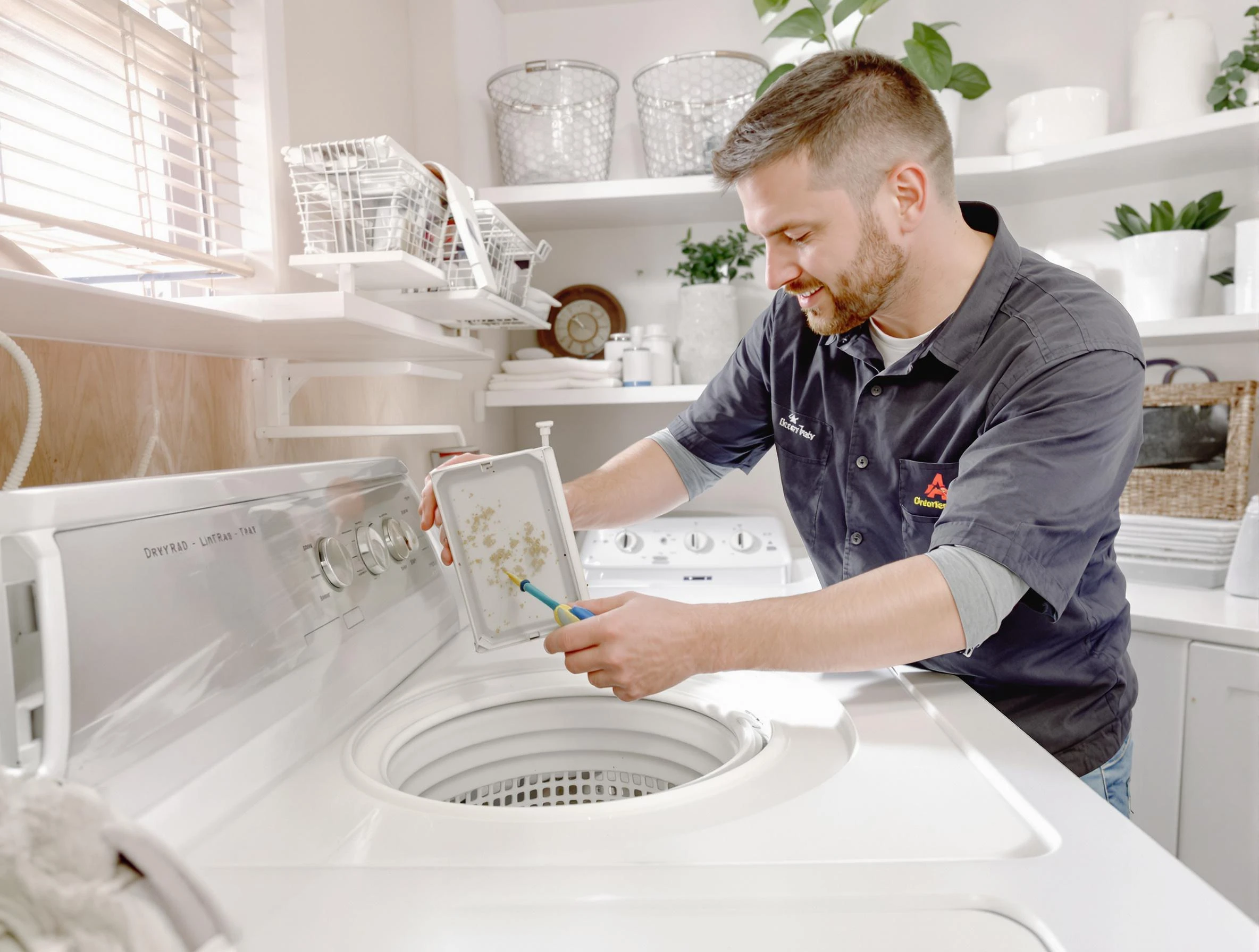 Cleaning Dryer Lint Trap in Farr West, UT